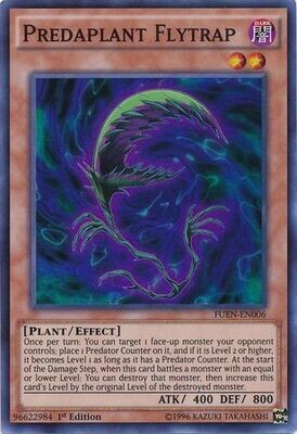 Predaplant Flytrap - FUEN-EN006 - Super Rare 1st Edition
Fusion Enforcers 1st Edition Singles