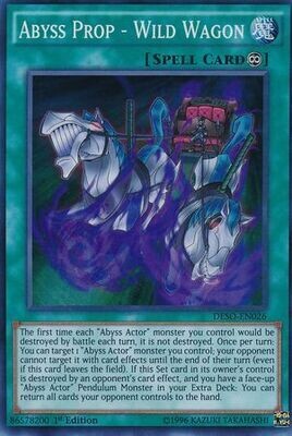 Abyss Prop - Wild Wagon - DESO-EN026 - Super Rare 1st Edition Destiny Soldiers 1st Edition Singles