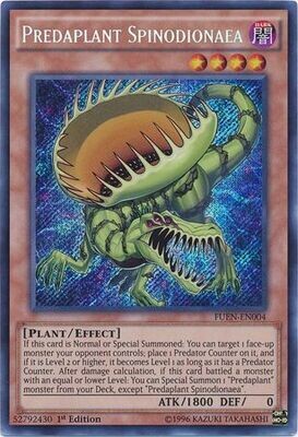 Predaplant Spinodionaea - FUEN-EN004 - Secret Rare 1st Edition
Fusion Enforcers 1st Edition Singles
