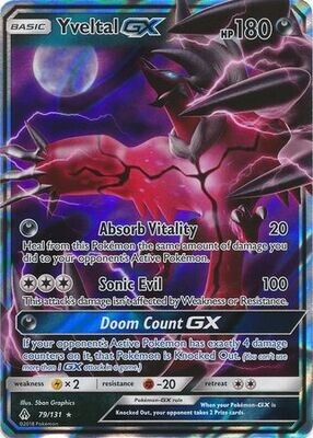 Yveltal GX - 79/131 - Ultra Rare
Sun &amp; Moon: Forbidden Light Singles