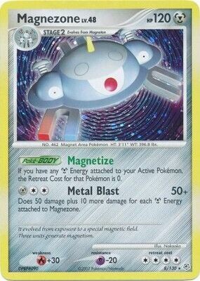 Magnezone - 8/130 - Holo Rare
Diamond &amp; Pearl (Base Set) Singles