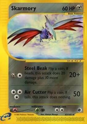 Skarmory - 63/165 - Rare
Expedition Singles