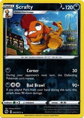 Scrafty - 042/073 - Holo Rare Reverse Holo
Champion&#39;s Path Reverse Holo Singles