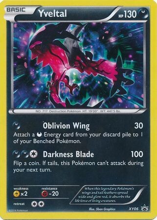 Yveltal - XY06 - Holo Promo
Pokemon XY Promos