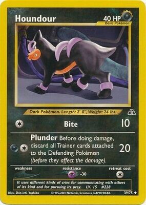 Houndour - 39/75 - Uncommon Unlimited
Neo Discovery Unlimited Singles