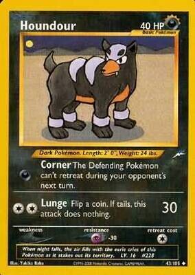 Houndour - 43/105 - Uncommon Unlimited
Neo Destiny Unlimited Singles