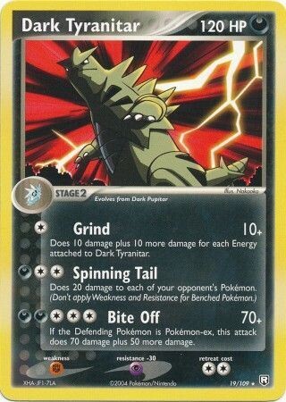 Dark Tyranitar - 19/109 - Rare
Ex Team Rocket Returns Singles