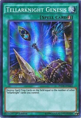 Tellarknight Genesis - INOV-EN062 - Super Rare 1st Edition Invasion Vengeance 1st Edition Singles
