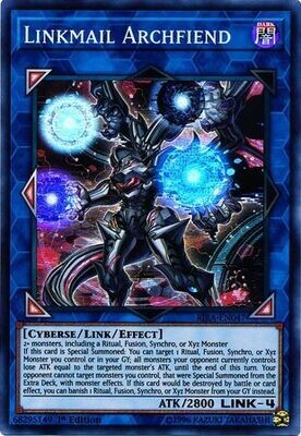 Linkmail Archfiend - RIRA-EN047 - Super Rare 1st Edition Rising Rampage [RIRA] 1st Edition Singles (Espanol)