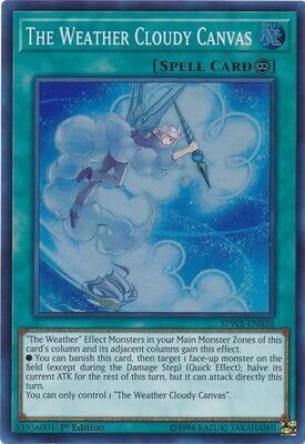 The Weather Cloudy Canvas - SPWA-EN038 - Super Rare 1st Edition Spirit Warriors Singles