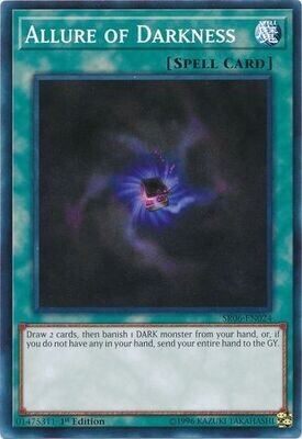 Allure of Darkness - SR06-EN024 - Common 1st Edition Lair of Darkness 1st Edition Singles
