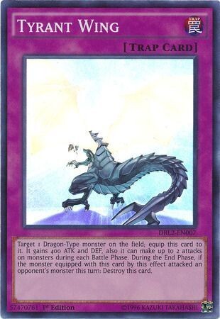 Tyrant Wing - DRL2-EN007 - Super Rare 1st Edition
Dragons of Legend 2 1st Edition Singles