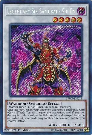 Legendary Six Samurai - Shi En - SPWA-EN011 - Secret Rare 1st Edition
Spirit Warriors Singles