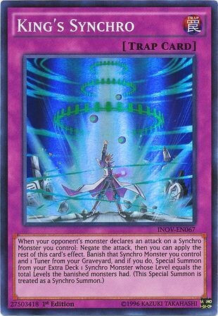 King&#39;s Synchro - INOV-EN067 - Super Rare 1st Edition Invasion Vengeance 1st Edition Singles (espanol)