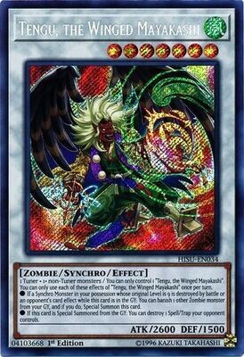 Tengu, the Winged Mayakashi - HISU-EN034 - Secret Rare 1st Edition
Hidden Summoners Singles