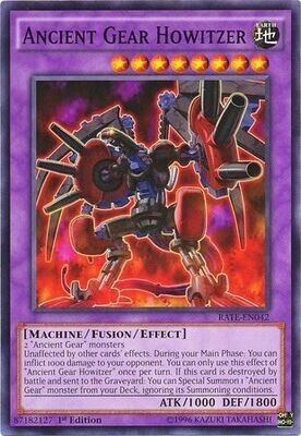 Ancient Gear Howitzer - RATE-EN042 - Common 1st Edition Raging Tempest 1st Edition Singles (espanol)
