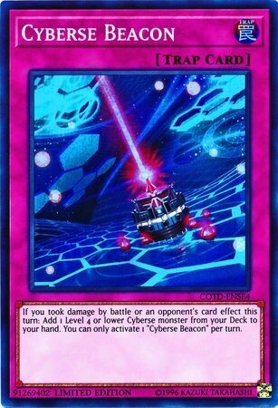 Cyberse Beacon - COTD-ENSE4 - Super Rare Limited Edition Yu-Gi-Oh! Promo Cards