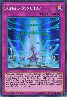 King&#39;s Synchro - INOV-EN067 - Super Rare 1st Edition Invasion Vengeance 1st Edition Singles