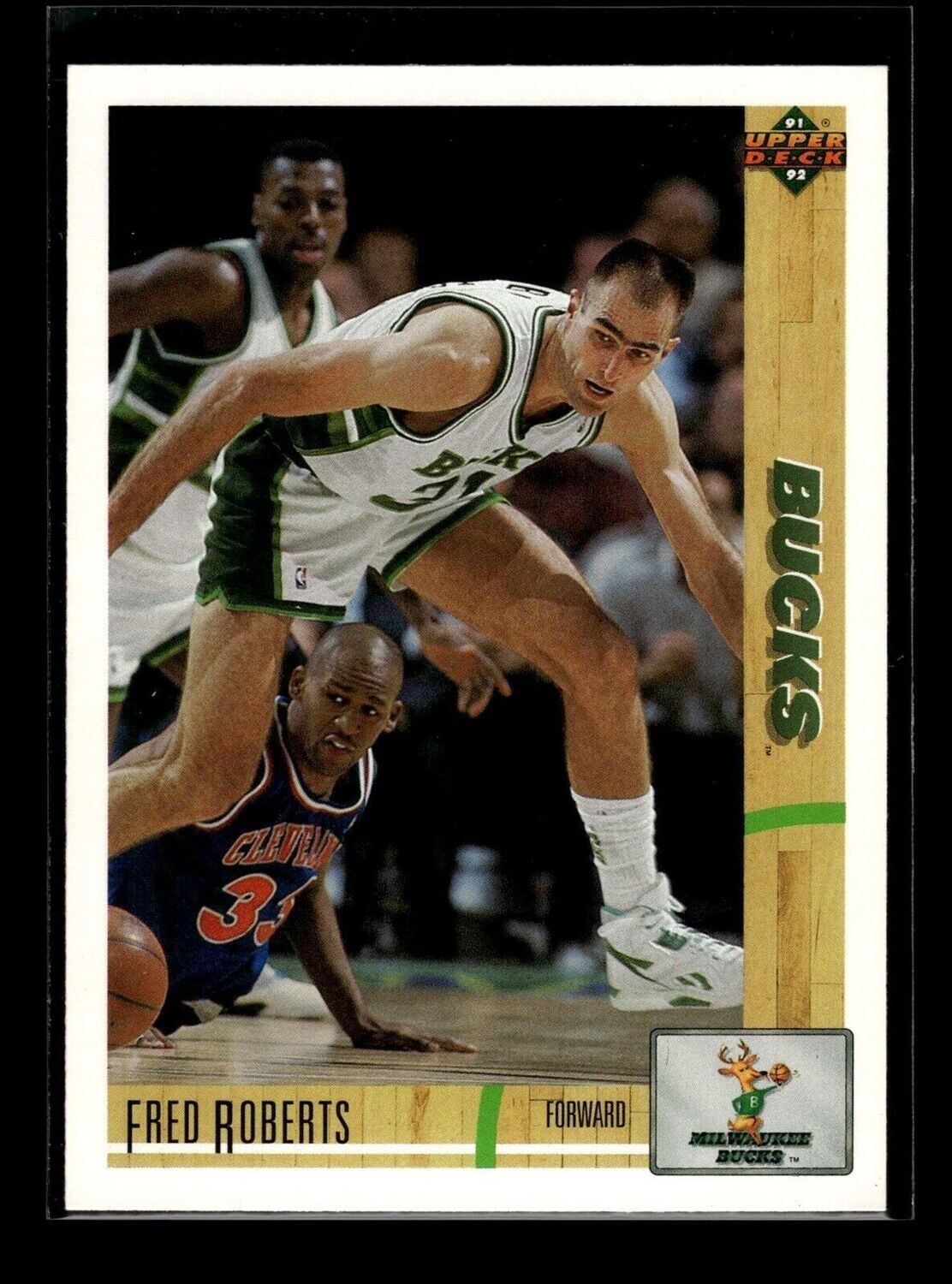 293 ~ Fred Roberts ~ 1991-92 Upper Deck ~ 92 LOGO HOLO ~NM~BSK