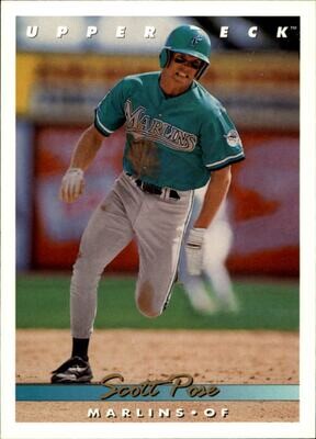 1993 Upper Deck Baseball Card #762 Scott Pose Rookie