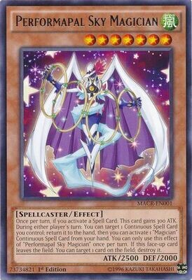 Performapal Sky Magician - MACR-EN001 - Rare 1st Edition
Maximum Crisis 1st Edition Singles