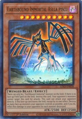 Earthbound Immortal Aslla piscu - LDS3-EN038 - Ultra Rare 1st Edition Legendary Duelists: Season 3 [LDS3] 1st Edition Singles