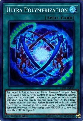 Ultra Polymerization - HISU-EN043 - Super Rare 1st Edition
Hidden Summoners Singles