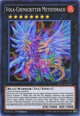 Vola-Chemicritter Methydraco - INOV-EN050 - Super Rare 1st Edition Invasion Vengeance 1st Edition Singles