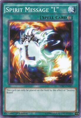 Spirit Message &quot;L&quot; - DPRP-EN045 - Common 1st Edition
Duelist Pack: Rivals of the Pharaoh Singles