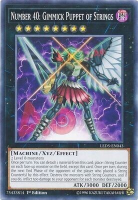 Number 40: Gimmick Puppet of Strings - LED5-EN043 - Common 1st Edition
Legendary Duelists: Immortal Destiny Singles