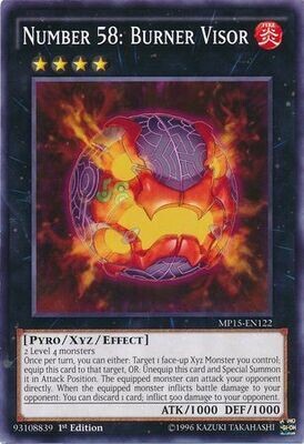Number 58: Burner Visor - MP15-EN122 - Common 1st Edition
Yu-Gi-Oh! 2015 Mega-Tins [MP15]