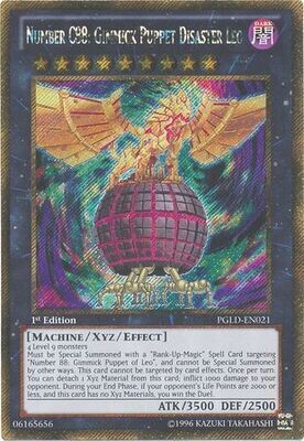 Number C88: Gimmick Puppet Disaster Leo - PGLD-EN021 - Gold Secret Rare 1st Edition
Premium Gold 1st Edition Singles