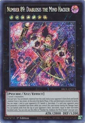 Number 89: Diablosis the Mind Hacker - BROL-EN073 - Secret Rare 1st Edition
Brothers of Legend 1st Edition Singles