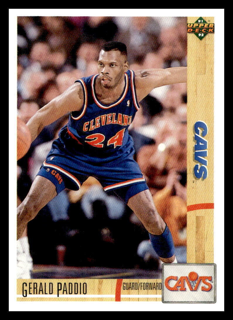 1991 Upper Deck #230 Gerald Paddio RC Cleveland Cavaliers