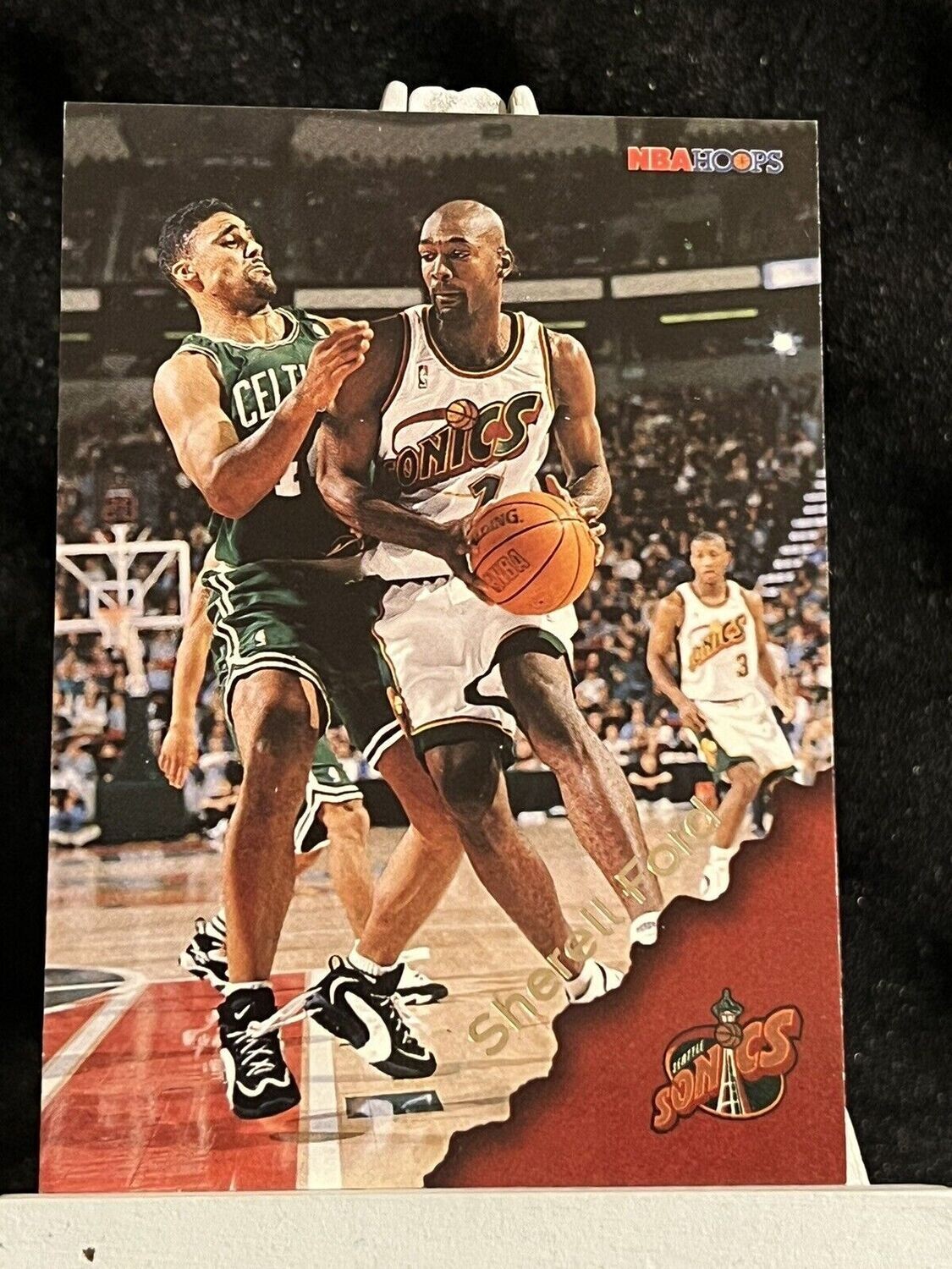 Sherell Ford Seattle Supersonics 1996 NBA Hoops #145 Basketball NBA Card