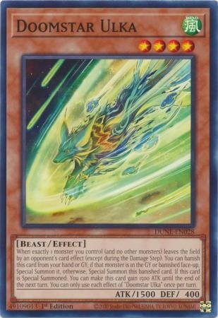 Doomstar Ulka - DUNE-EN028 - Common 1st Edition Duelist Nexus 1st Edition Singles