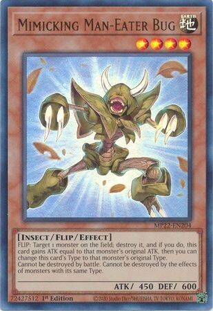 Mimicking Man-Eater Bug - MP22-EN204 - Ultra Rare 1st Edition
2022 Mega-Tin: Pharaoh&#39;s Gods 1st Edition Singles