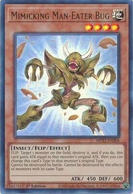 Mimicking Man-Eater Bug - MP22-EN204 - Ultra Rare 1st Edition
2022 Mega-Tin: Pharaoh&#39;s Gods 1st Edition Singles