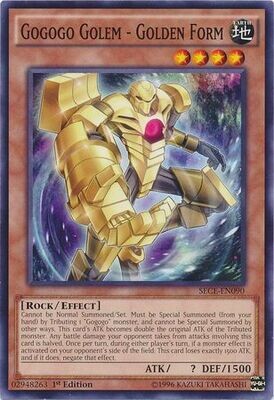 Gogogo Golem - Golden Form - SECE-EN090 - Common 1st Edition Secrets of Eternity (SECE) 1st Edition Singles