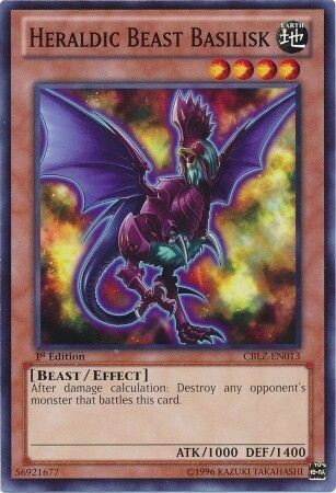 Heraldic Beast Basilisk - CBLZ-EN013 - Common 1st Edition
Cosmo Blazer 1st Edition Singles