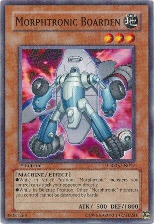 Morphtronic Boarden - CRMS-EN017 - Common 1st Edition
Crimson Crisis CRMS 1st Edition Singles