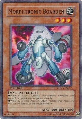 Morphtronic Boarden - CRMS-EN017 - Common 1st Edition
Crimson Crisis CRMS 1st Edition Singles
