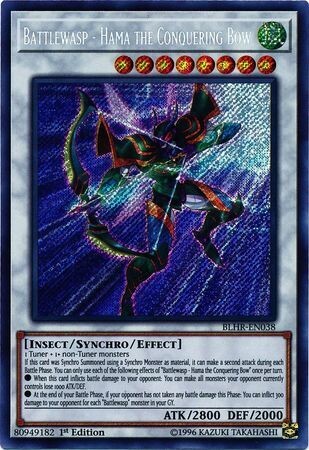 Battlewasp - Hama the Conquering Bow - BLHR-EN038 - Secret Rare 1st Edition
Battles of Legend: Hero&#39;s Revenge Singles