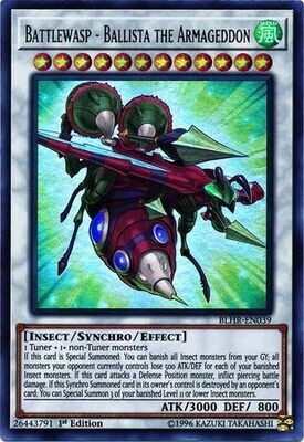 Battlewasp - Ballista the Armageddon - BLHR-EN039 - Ultra Rare 1st Edition Battles of Legend: Hero&#39;s Revenge Singles
