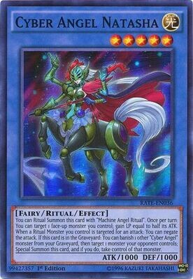 Cyber Angel Natasha - RATE-EN036 - Super Rare 1st Edition Raging Tempest 1st Edition Singles