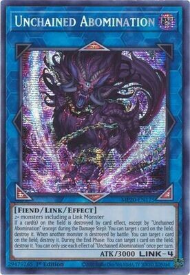 Unchained Abomination - MP20-EN175 - Prismatic Secret Rare 1st Edition
2020 Mega-Tin: Lost Memories 1st Edition Singles