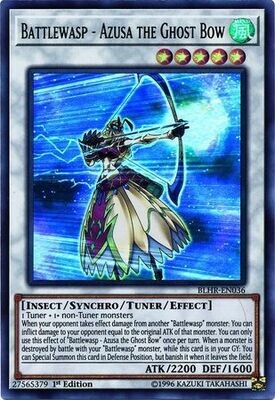 Battlewasp - Azusa the Ghost Bow - BLHR-EN036 - Ultra Rare 1st Edition Battles of Legend: Hero&#39;s Revenge Singles