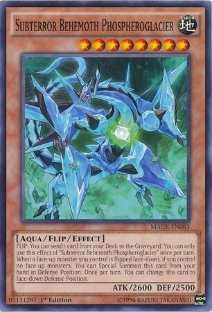 Subterror Behemoth Phospheroglacier - MACR-EN083 - Common 1st Edition Maximum Crisis 1st Edition Singles