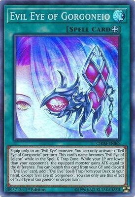 Evil Eye of Gorgoneio - CHIM-EN062 - Super Rare 1st Edition Chaos Impact 1st Edition Singles