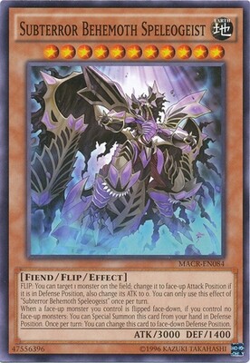 Subterror Behemoth Speleogeist - MACR-EN084 - Common Unlimited Maximum Crisis Unlimited Singles